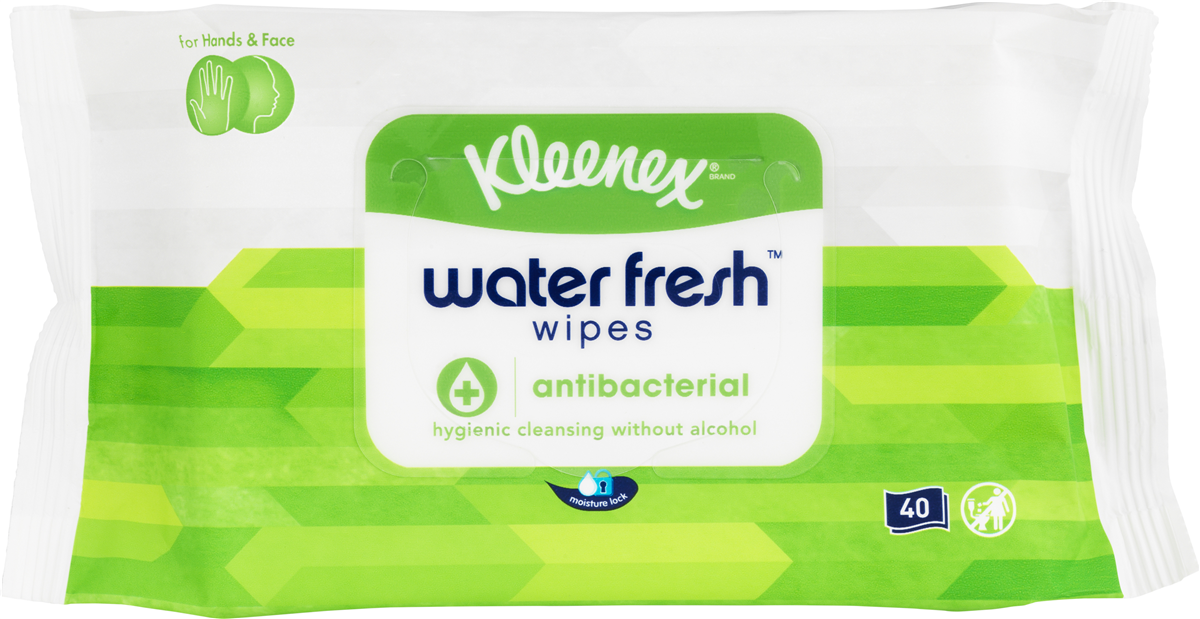 Kleenex wet wipes antibact 10 stk.