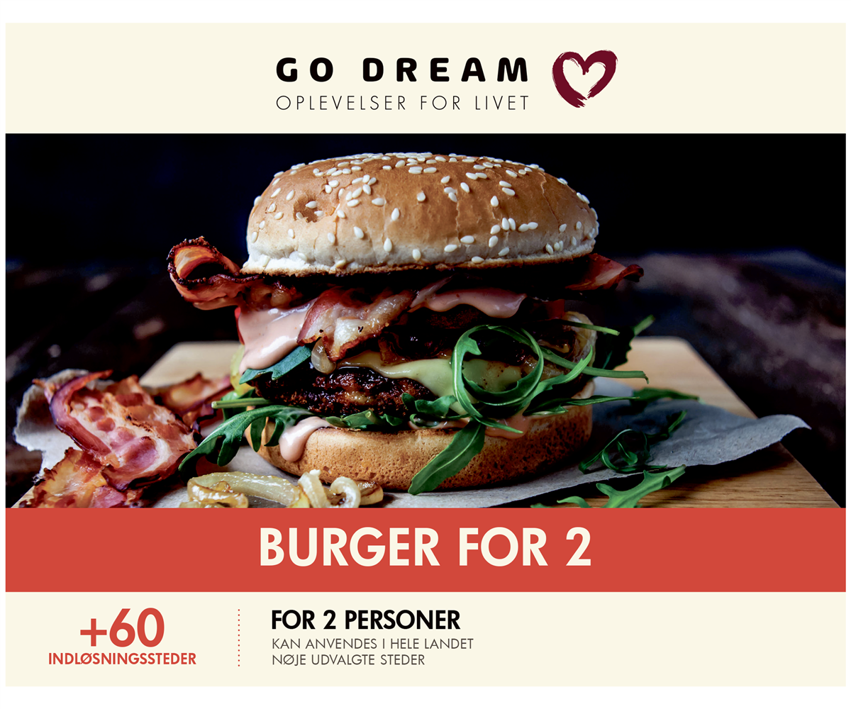 Oplevelsesgaver Opg burger for 2