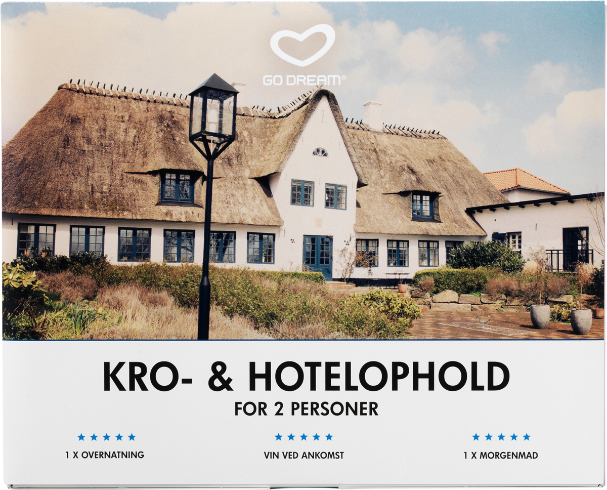 Oplevelsesgaver Opg kro og hotel for 2