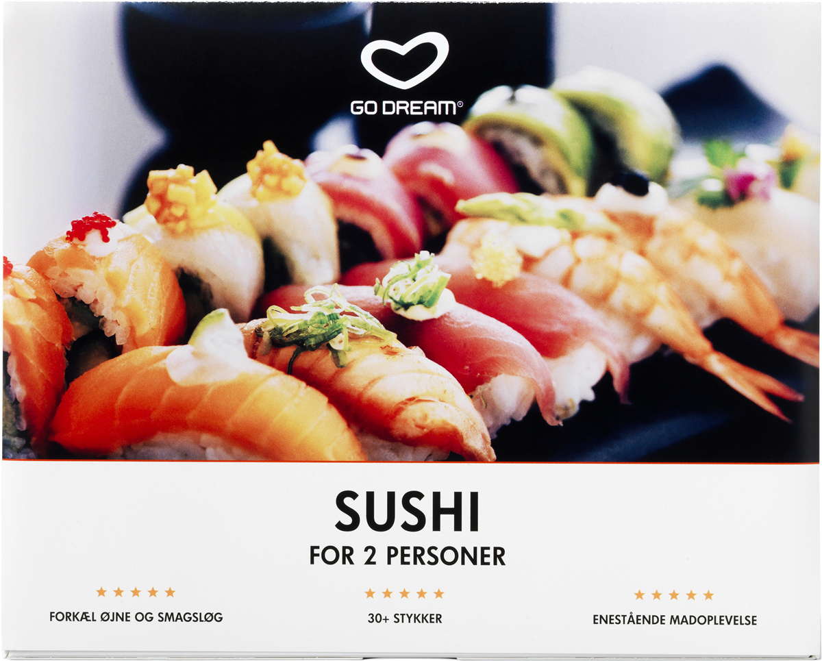 Oplevelsesgaver Opg sushi for 2
