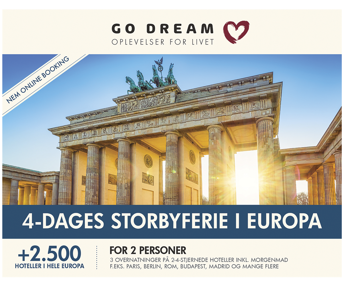 Oplevelsesgaver 4-dag storbyferie eur mor