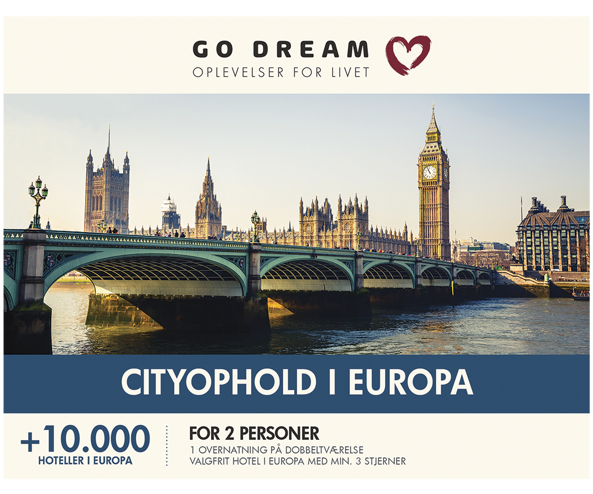 Opg. cityophold i Europa