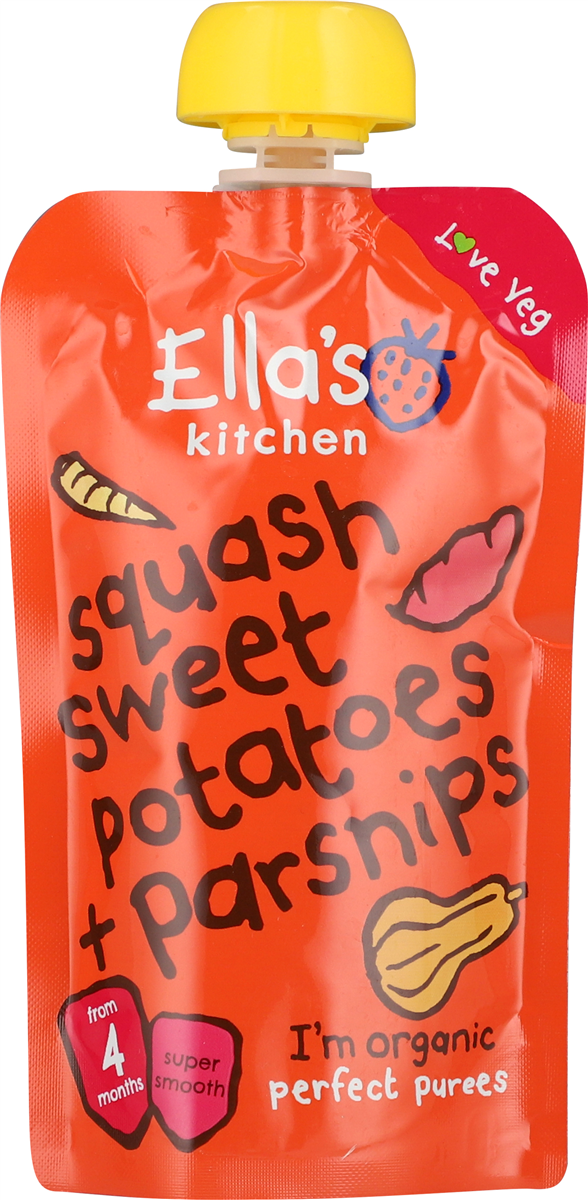 Ella's Kitchen Babymad Squash Sød Kartoffel Pastinak