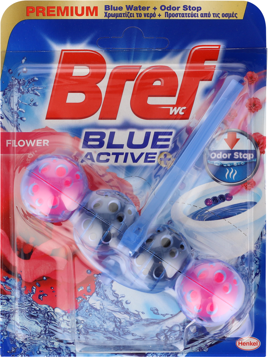 Bref Blue Active Flower toiletblok 50 g