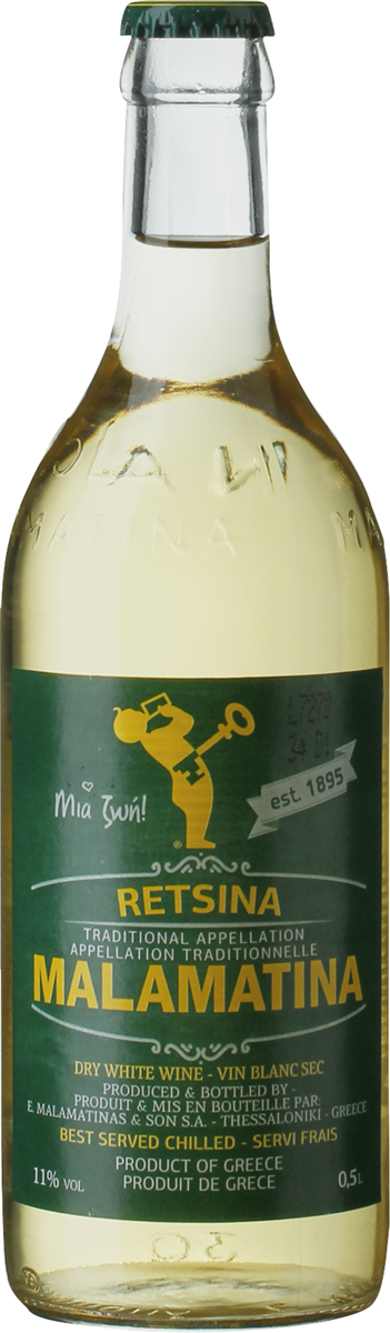 Malamatina Retsina Hvid