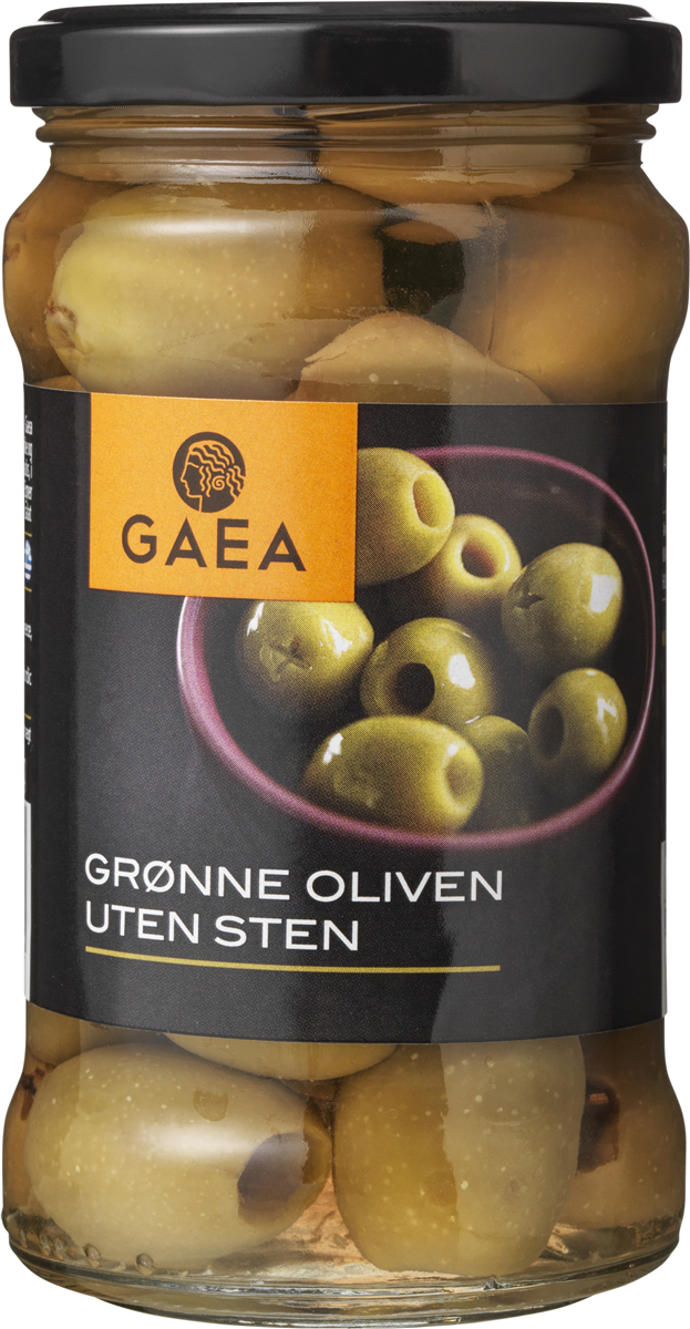 Gaea Grønne Oliven Uden Sten