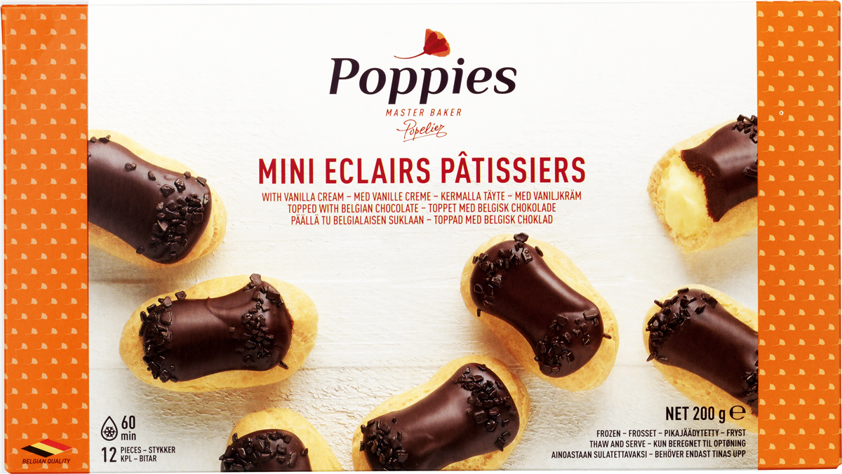Poppies Mini Eclairs