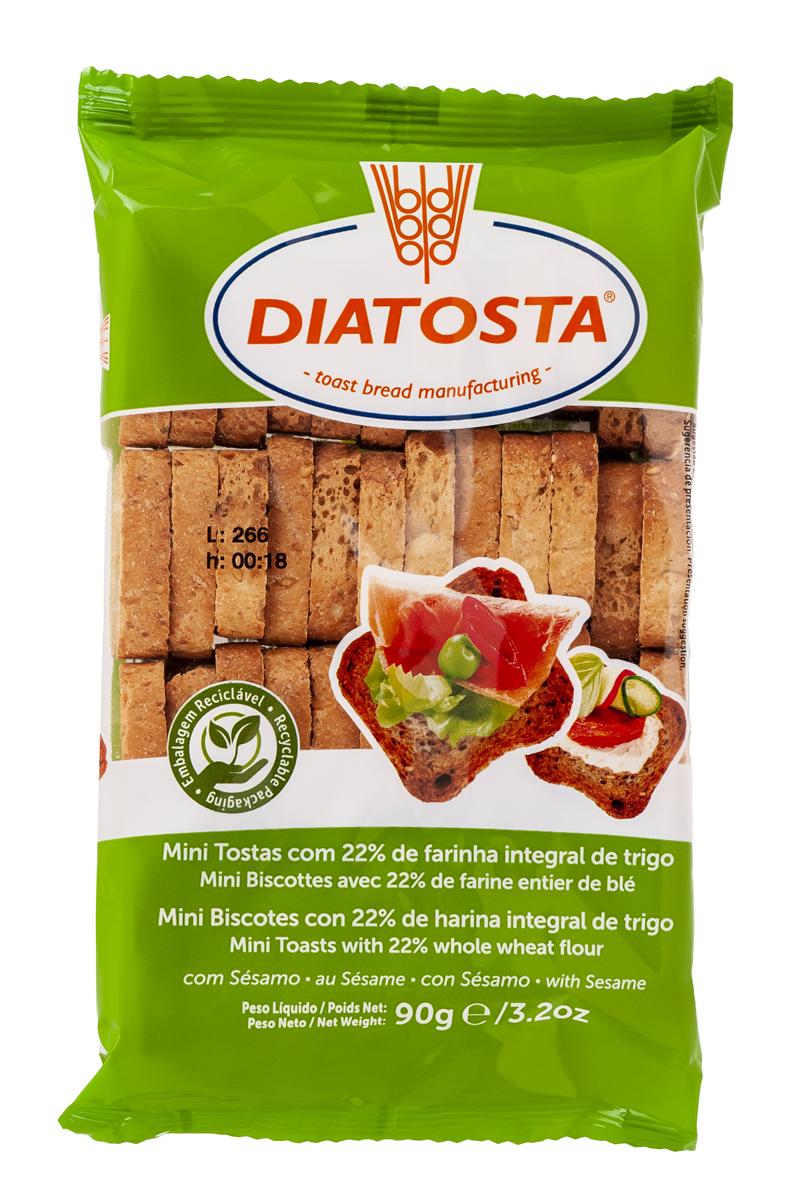 Diatosta Mini Toast Fuld/Sesam