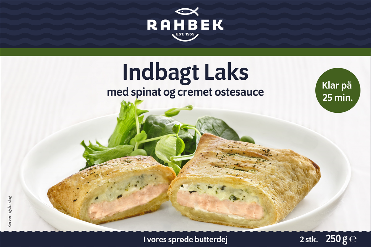 Rahbek, Indbagt laksefilet m. spinat