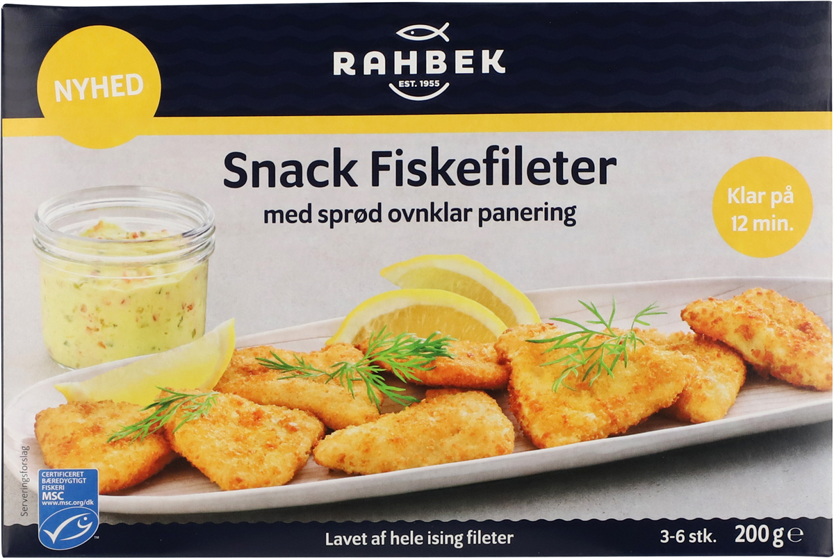 Snack Fiskefileter Ovnklar