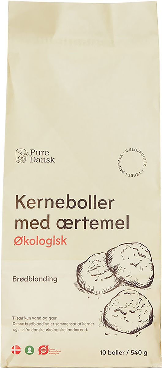 Kerneboller M/Ærtemel Øk