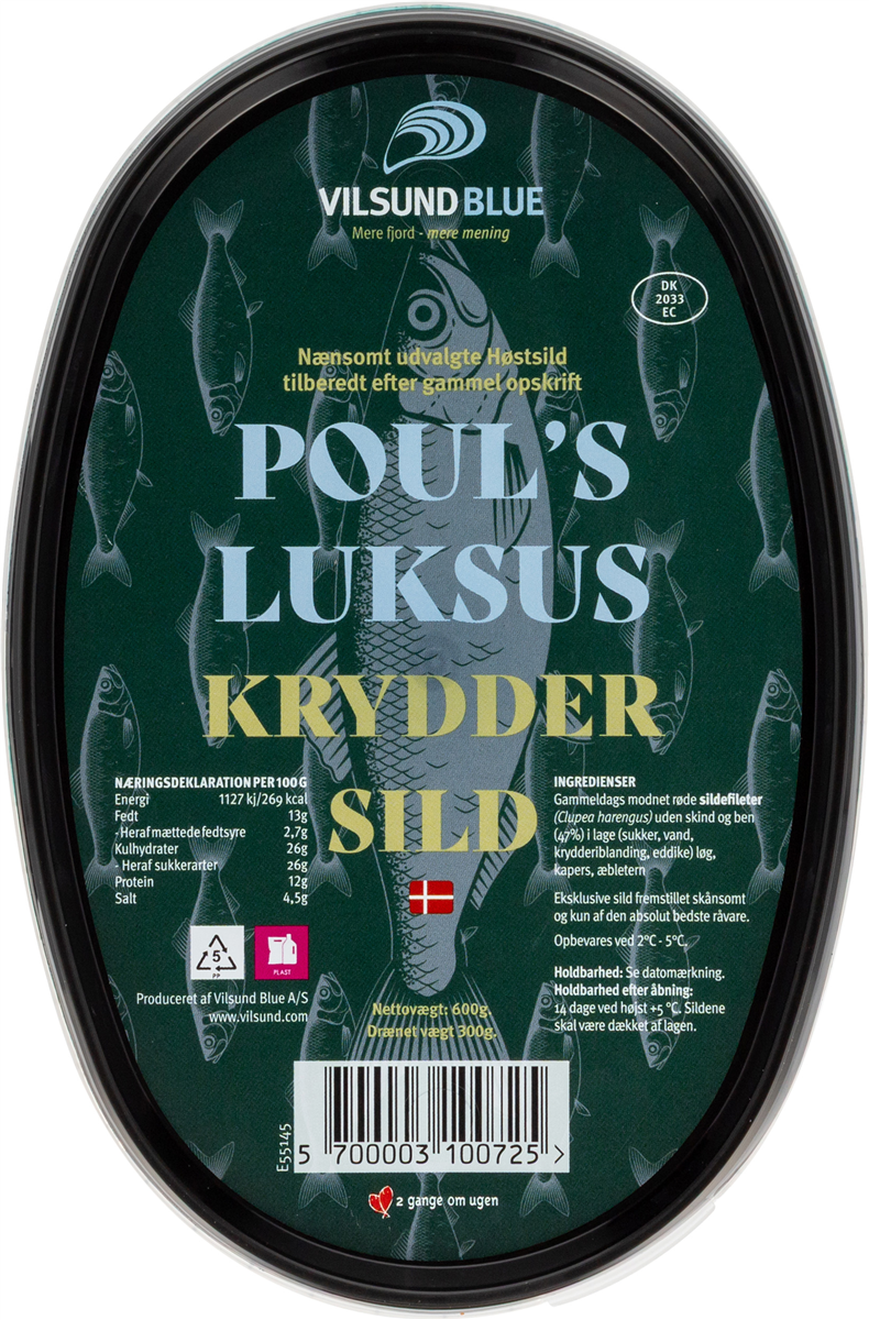 Pouls luksus krydder sild 600 g