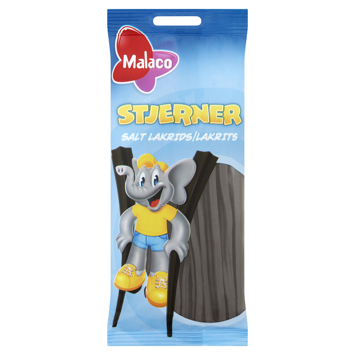 Malaco Stjerner Saltlakrids 92 g
