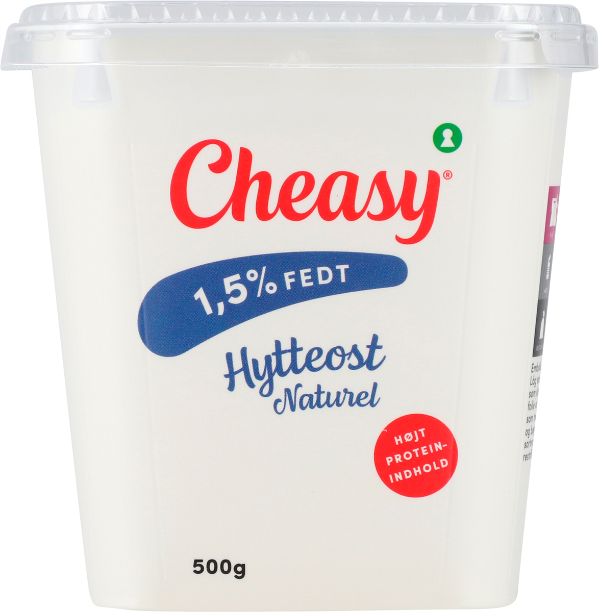 Cheasy, Hytteost naturel 1,5% fedt