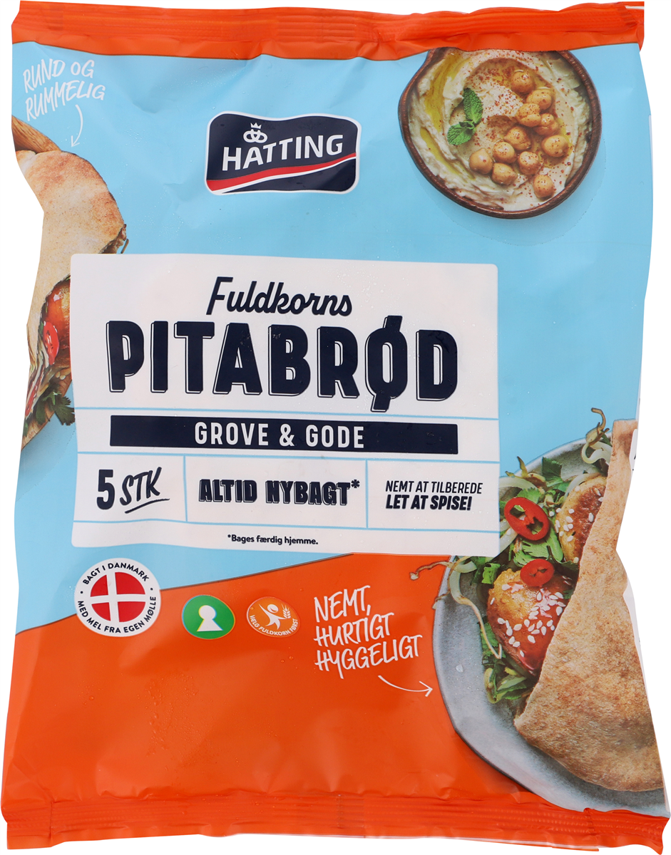 Hatting Fuldkornspita 5 stk 400 g