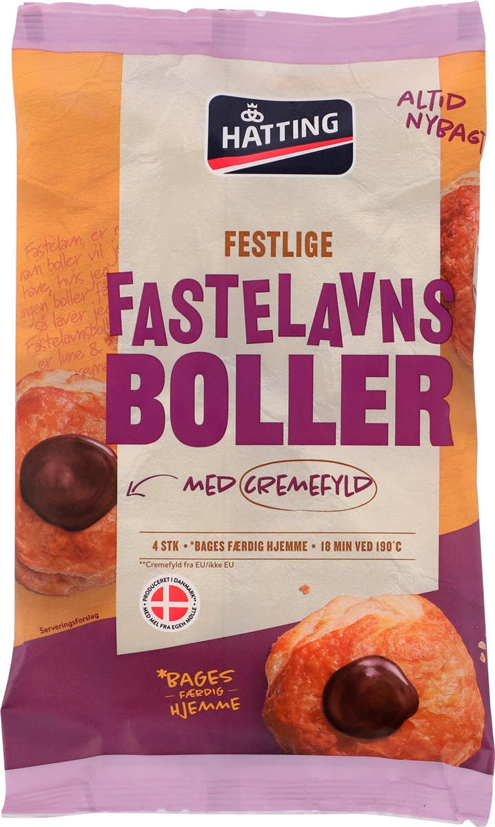 Hatting Fastelavnsbolle 4 stk 364 g