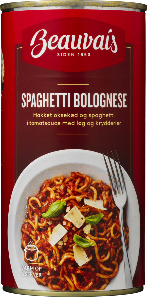 Beauvais, Spaghetti bolognese m. løg og krydderier