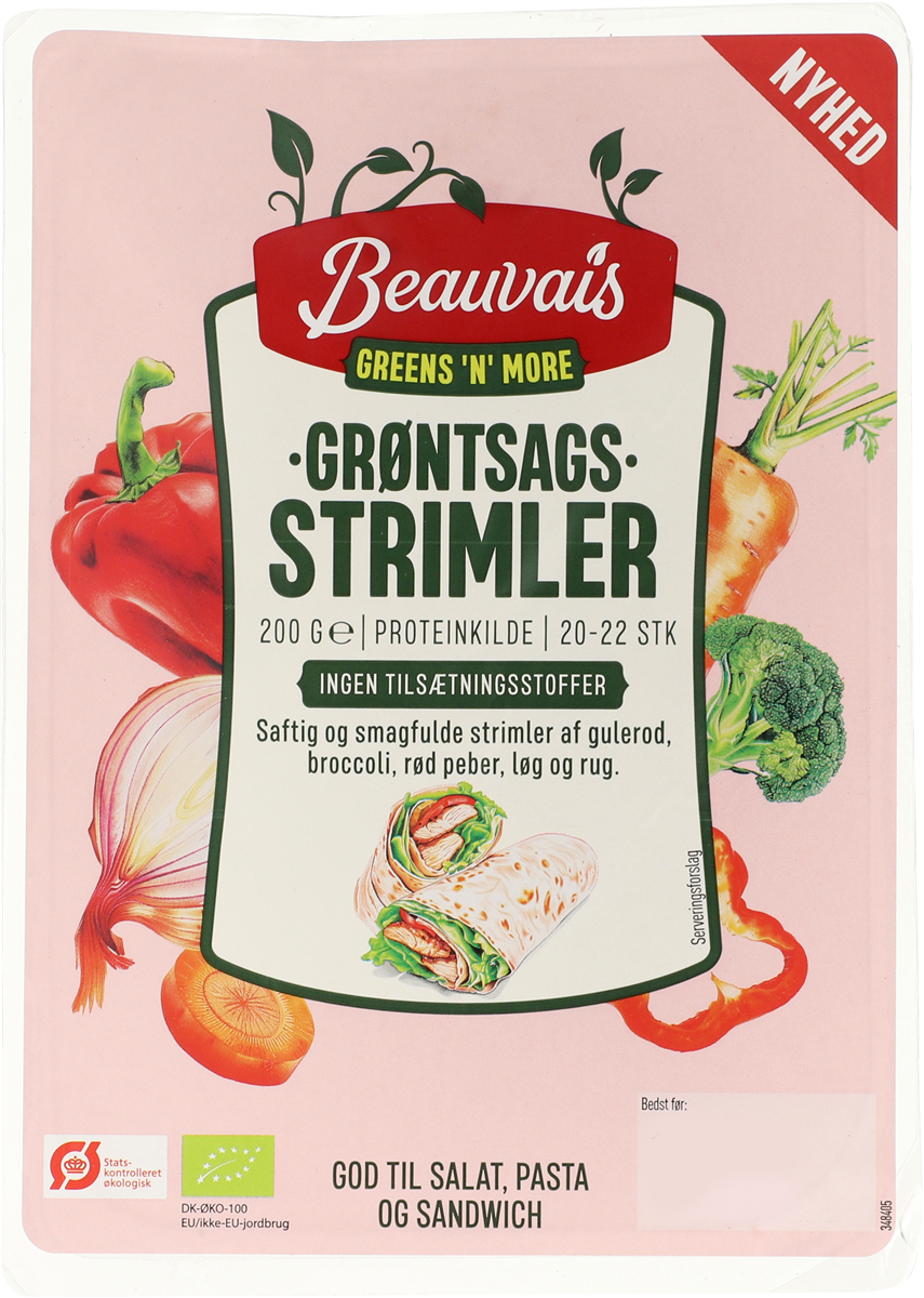 Beauv Grøntsags Strimler Øko