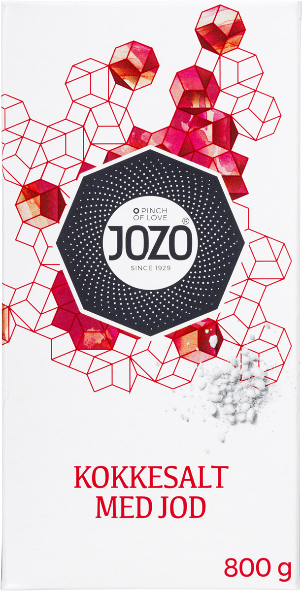 Jozo Dansk Kokkesalt Groft M/Jod 800 g