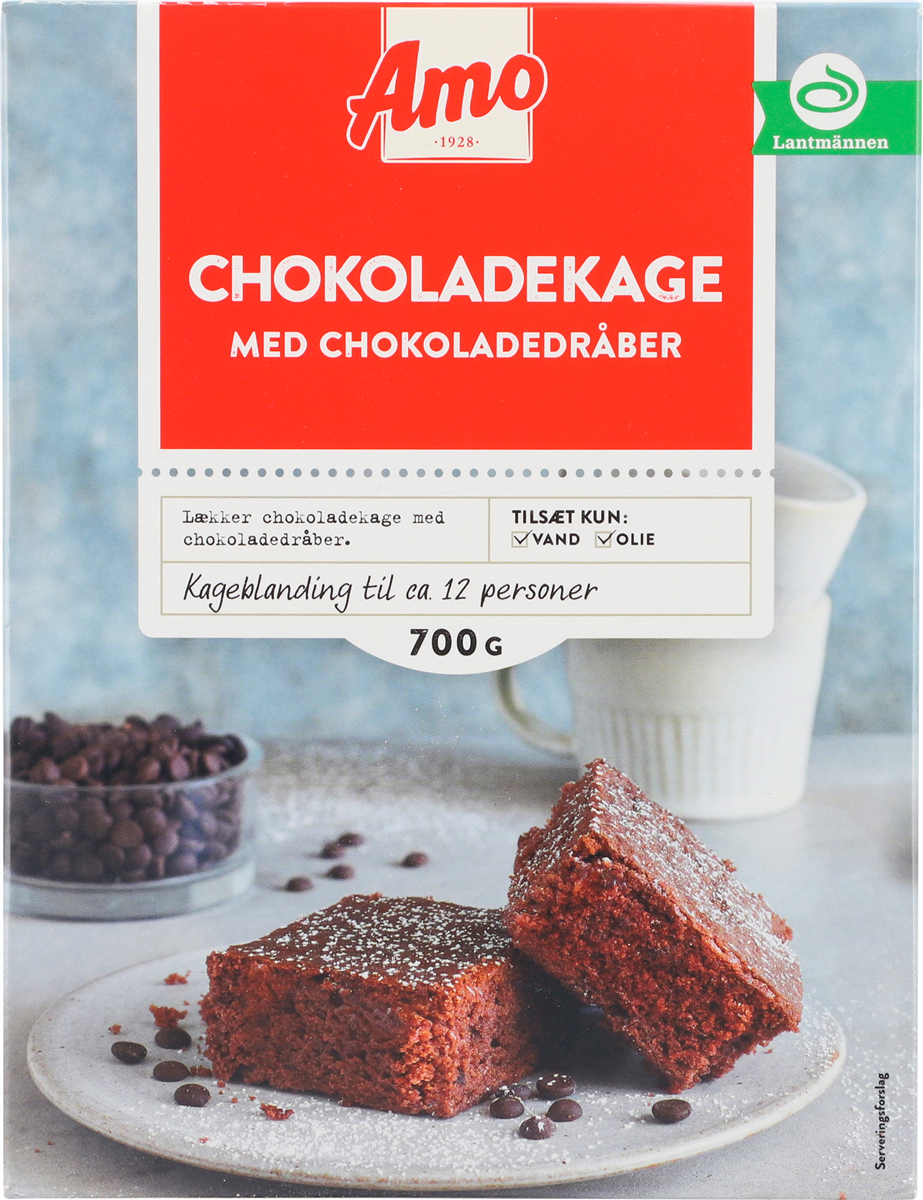 Amo, Chokoladekage m. chokoladestykker