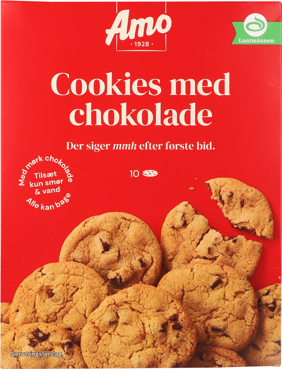 Bageblanding t. cookies, Amo
