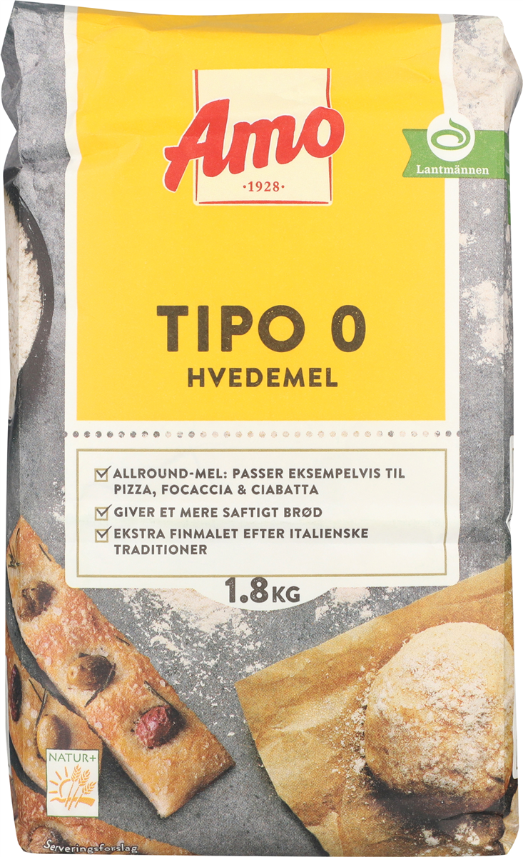 Amo Tipo 0 Hvedemel, 1,8 Kilogram