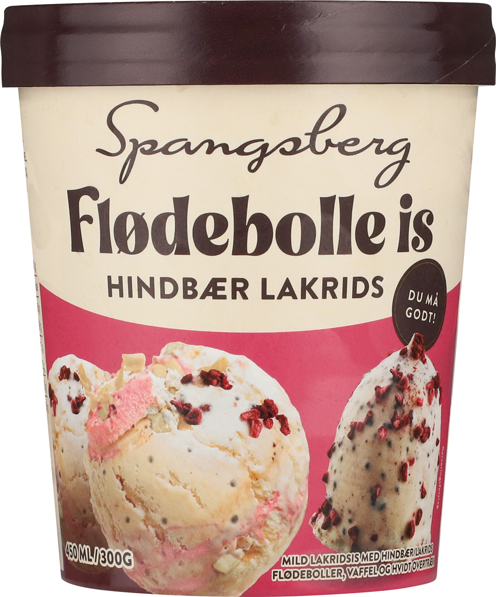 Spangsberg Hindbær/Lakrids Is 450 ml