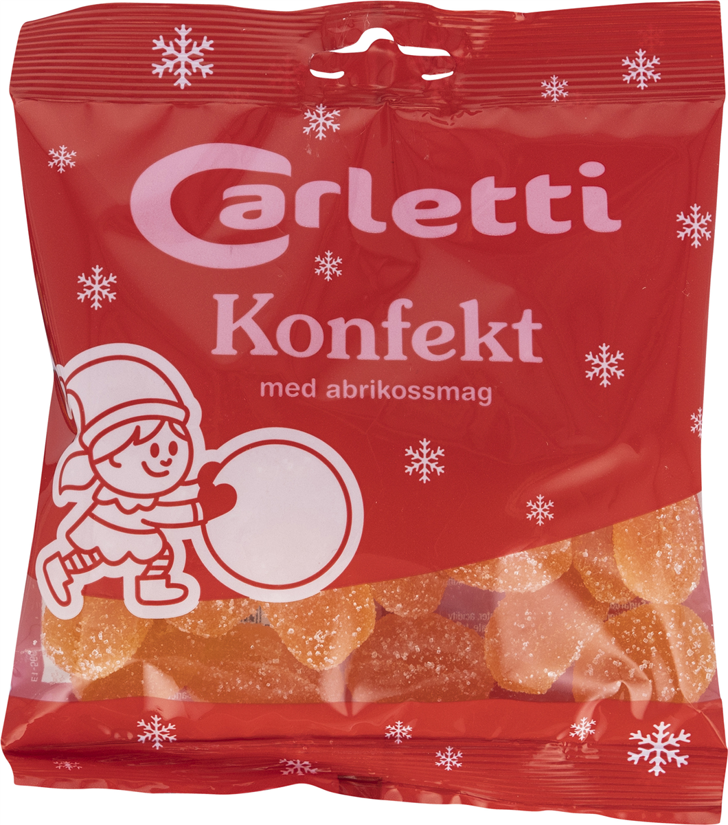 Konfekt med abrikossmag 150 g