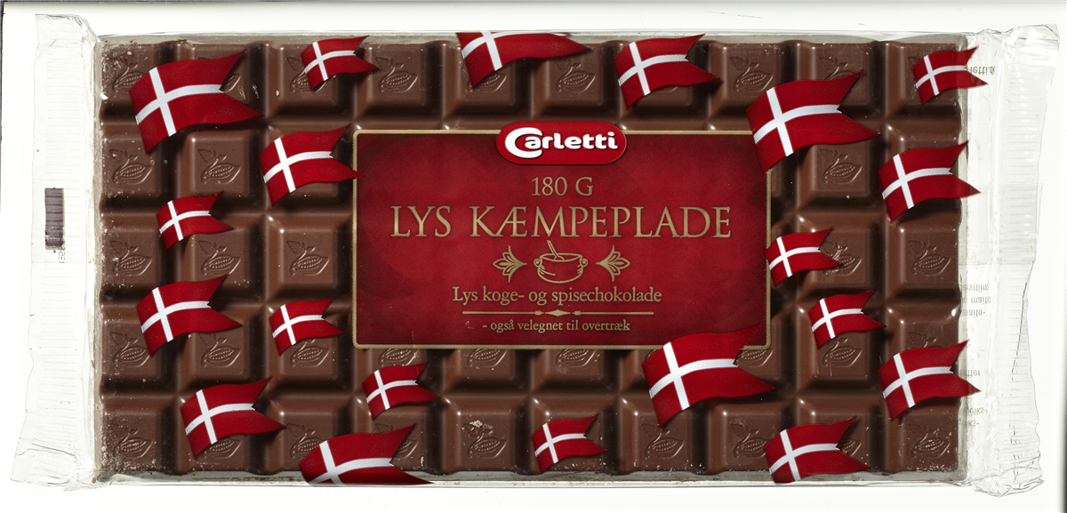 Carletti kæmpeplade lys 170 g