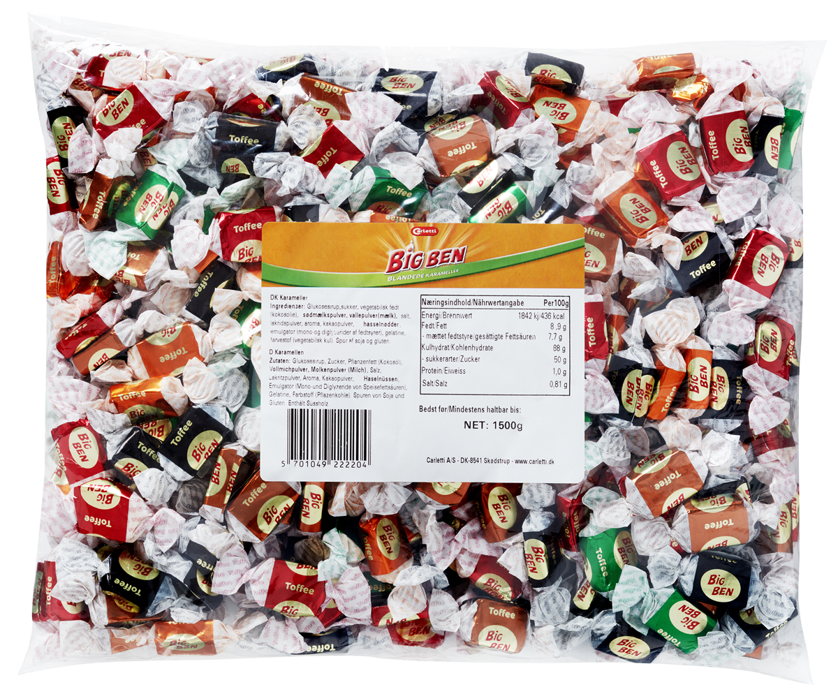 Big Ben Blandet Karameller 1500 g