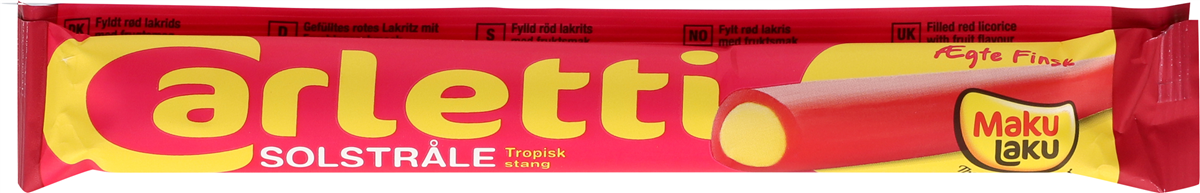 Carletti Lakridsstang Tropisk Smag