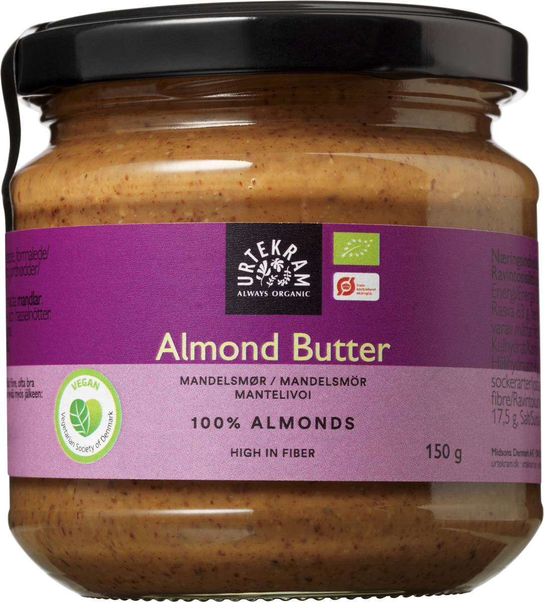 Mandelsmør øko. Urtekram 150 g