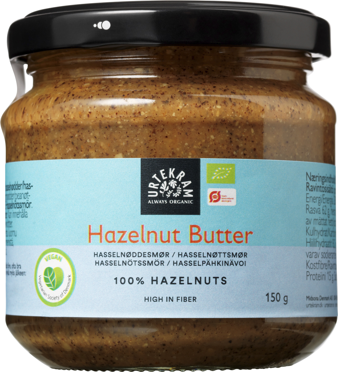 Urtekram Urt. hazelnut butter øko 150 g