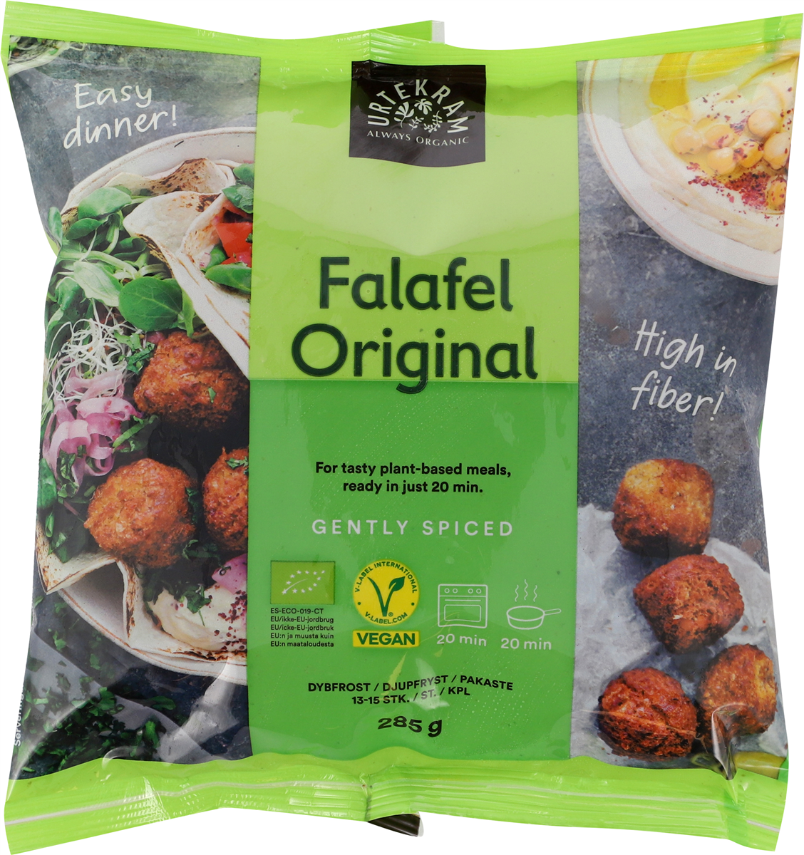 Urtekram Urt. falafel orig. øko KK 285 g
