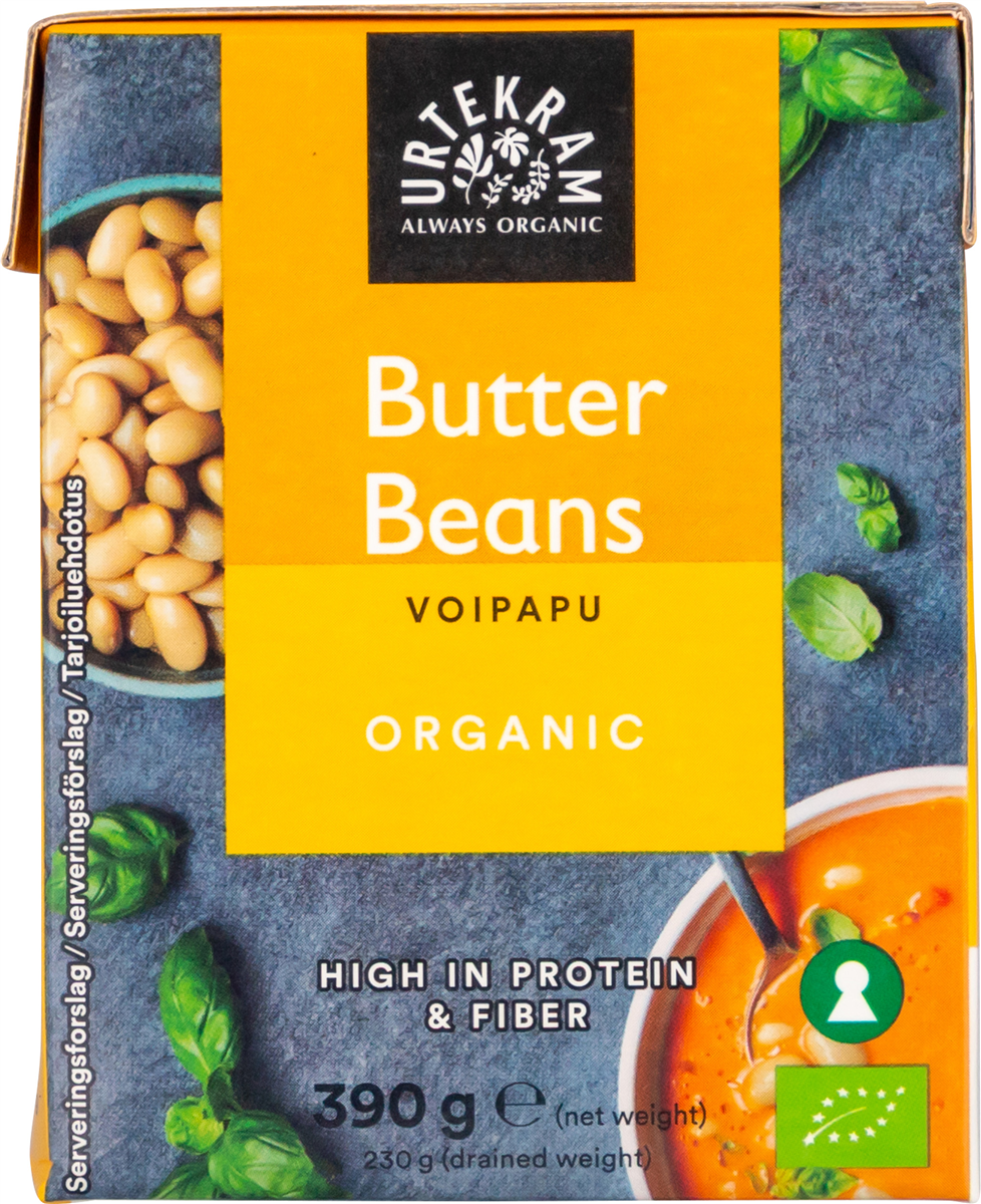 Urtekram Butter Beans Øko 390 g