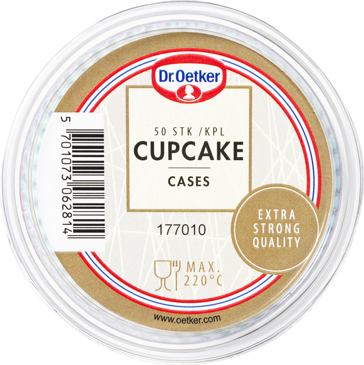 Muffinforme m. prikker, Dr. Oetker 50 stk.