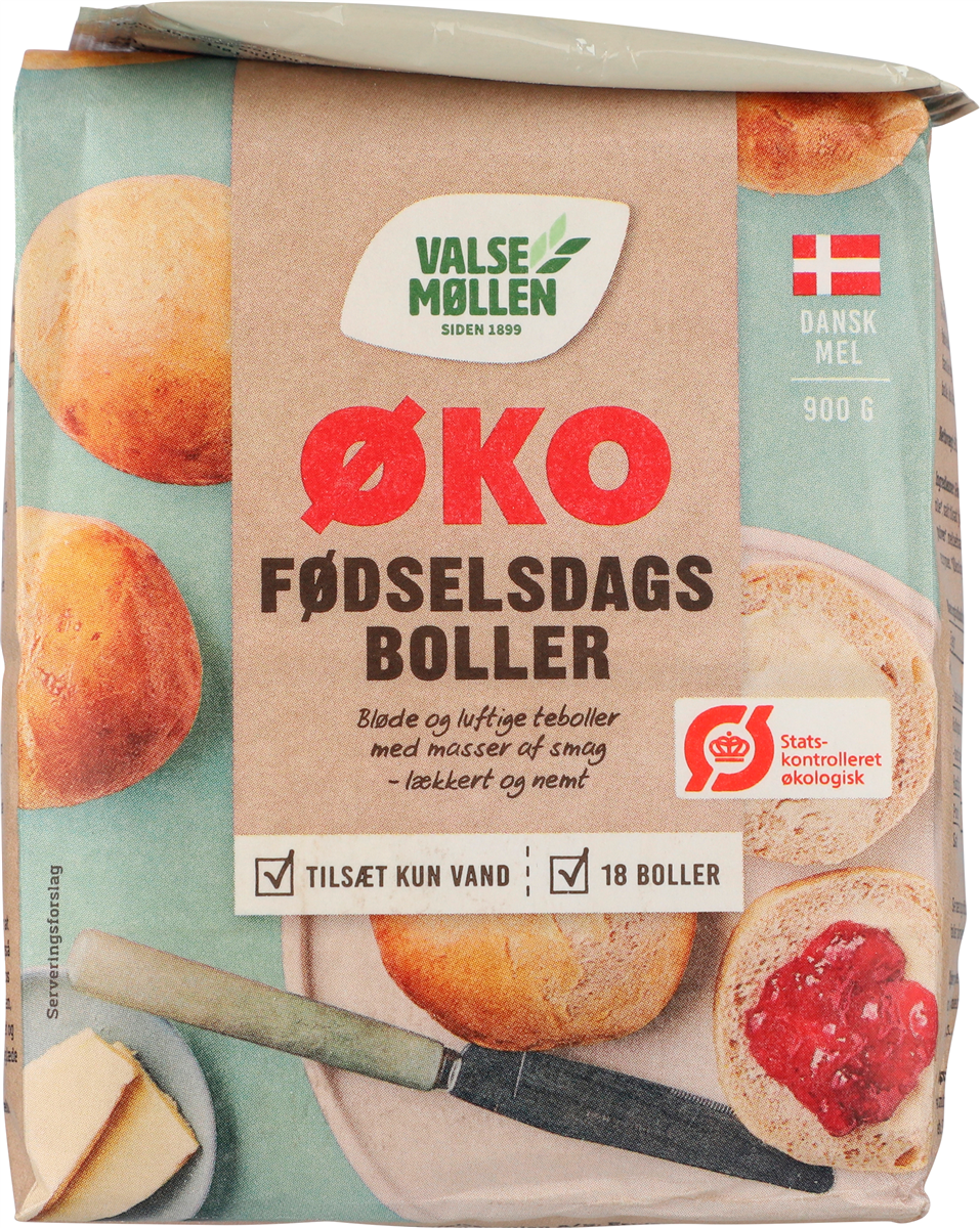 Valsemøllen Finax fødselsdagsbolle øko 900 g
