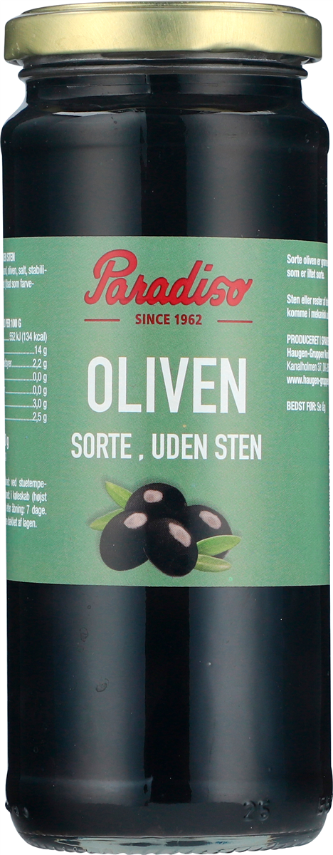 Paradiso, Sorte oliven u. sten