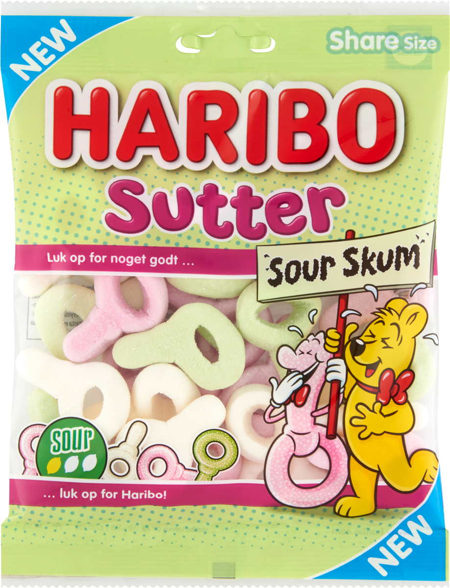 Haribo sutter skum sour 100 g