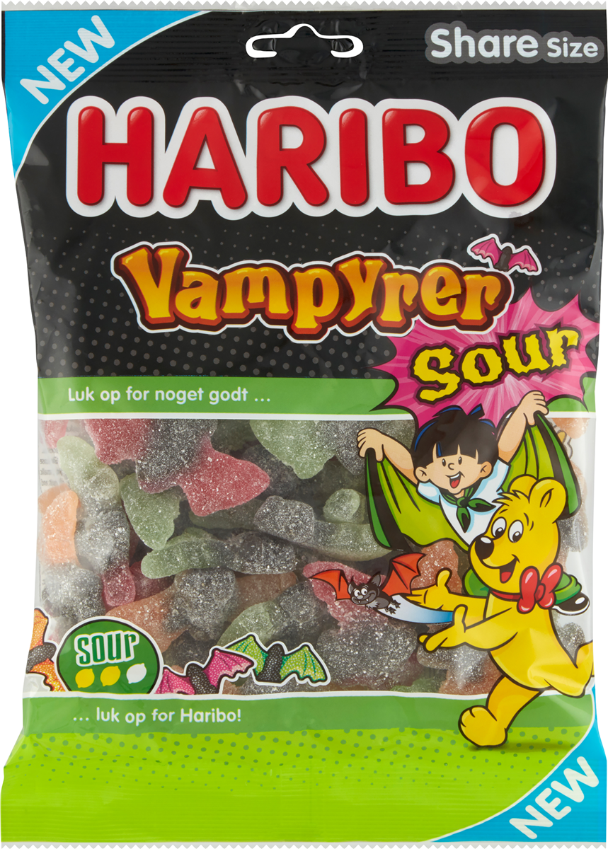 Vampyrer Sour 375g, Haribo