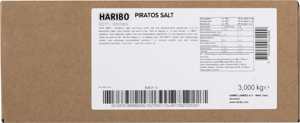 Haribo Piratos salt 3000 g