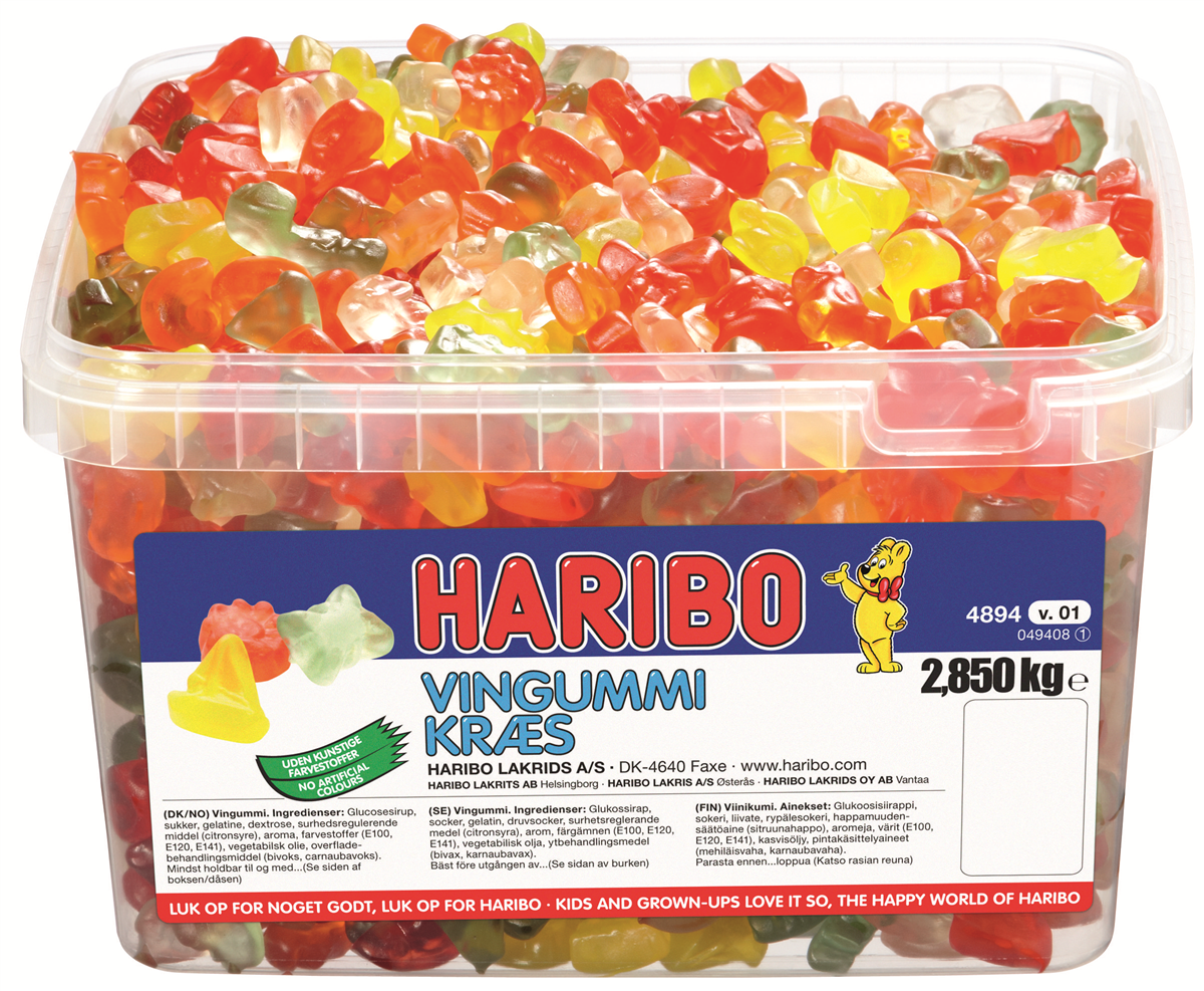 Haribo vingummikræs 1900 st 1900 stk.