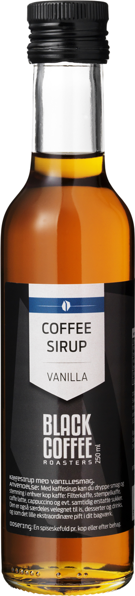 Black Coffee vanille sirup 250 ml