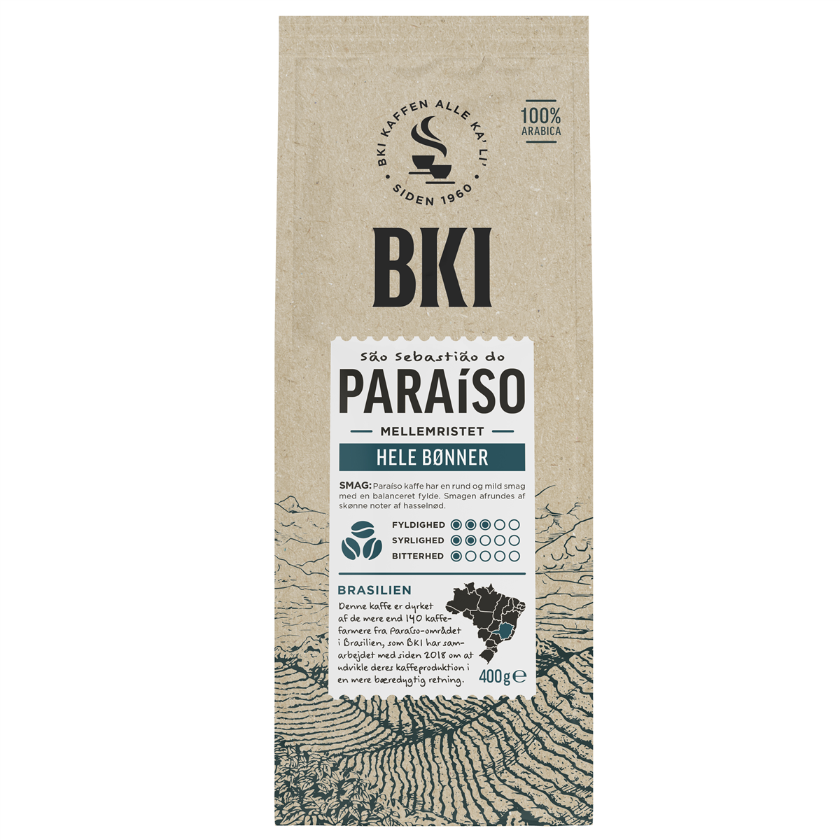 BKI Kaffe BKI Paraiso helbønner 1000 g