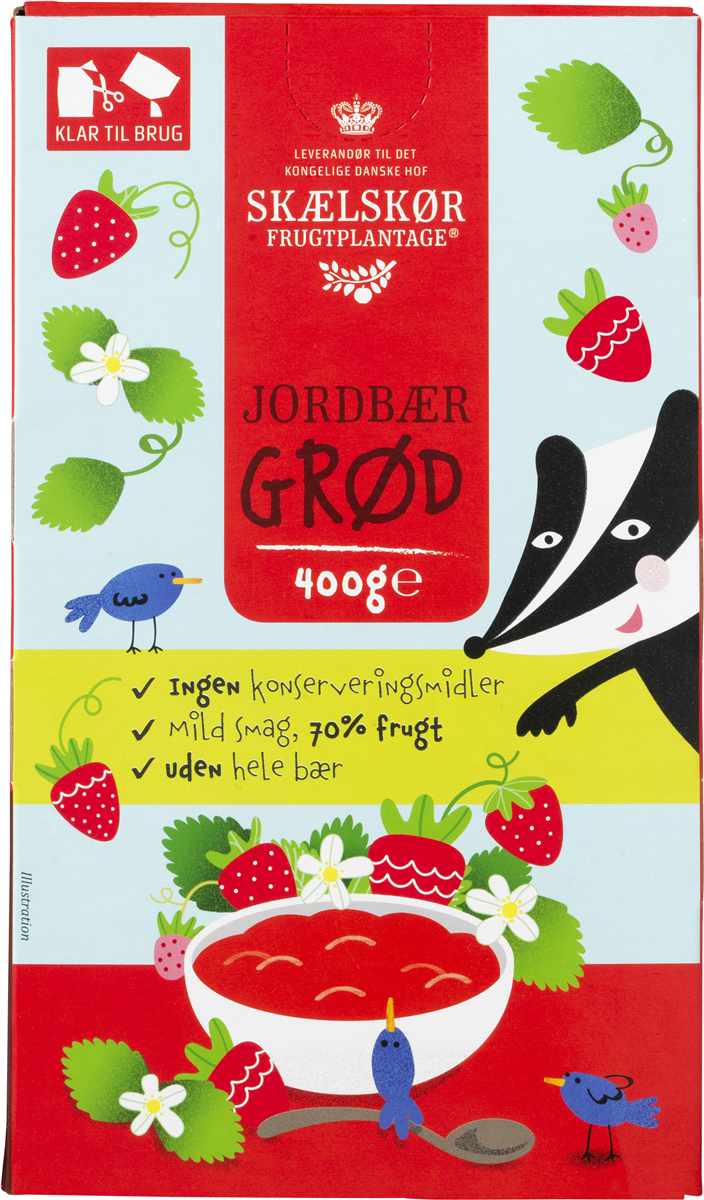 Skælskør jordbærgrød børn 400 g