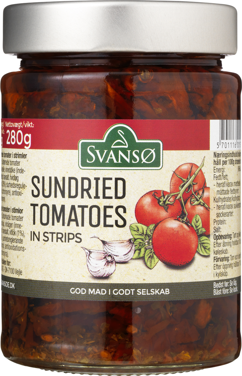 Svansø soltørrede tomater 280 g