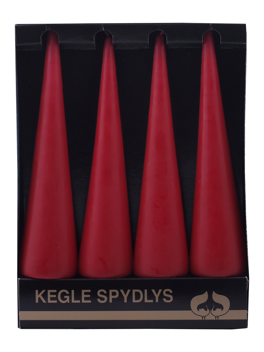 Keglespydlys Rubinrød 4,5x19
