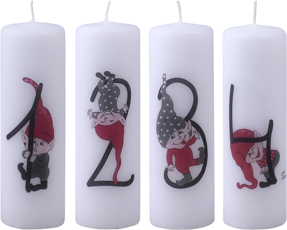 Adventsbloklys Drillenisse