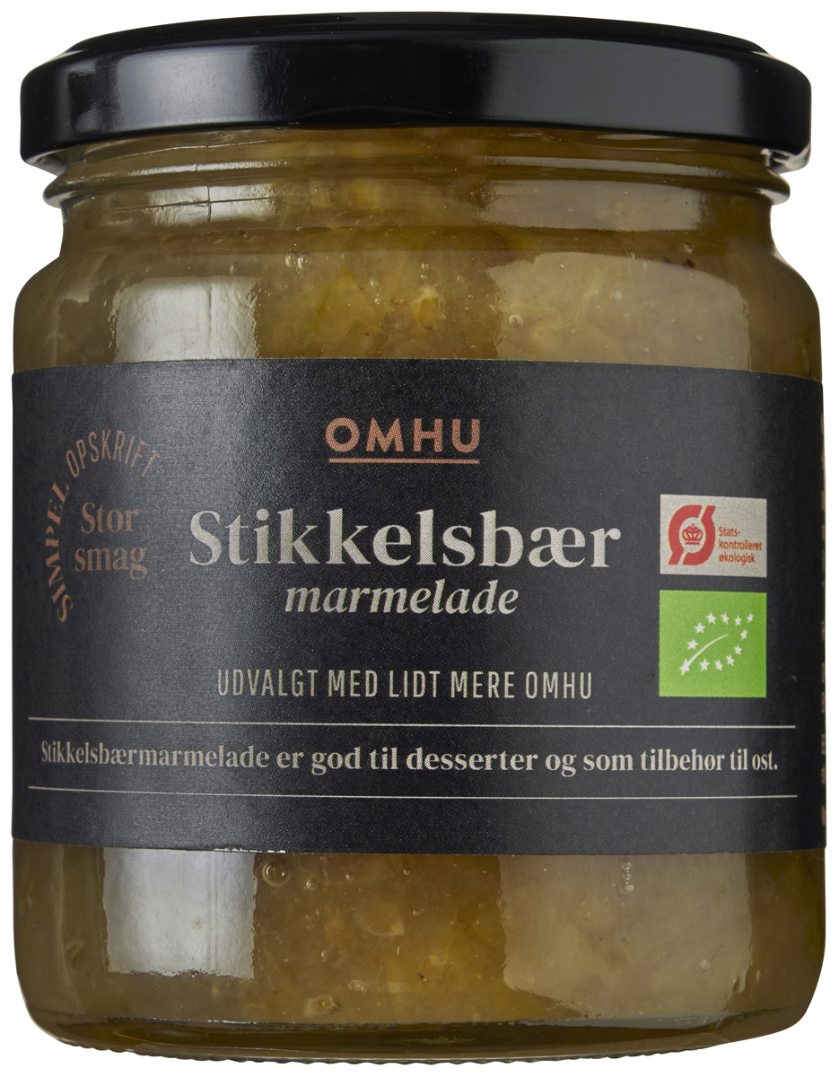 Omhu marmelad stik.bær øko 250 g