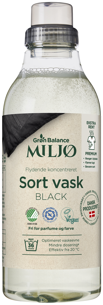 Gb flydende vask sort 720 ml